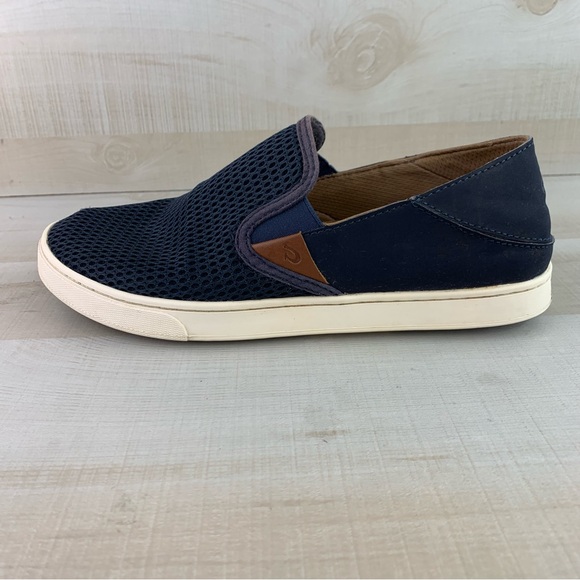 OluKai Pehuea Slip On Navy Shoes - Picture 2 of 11